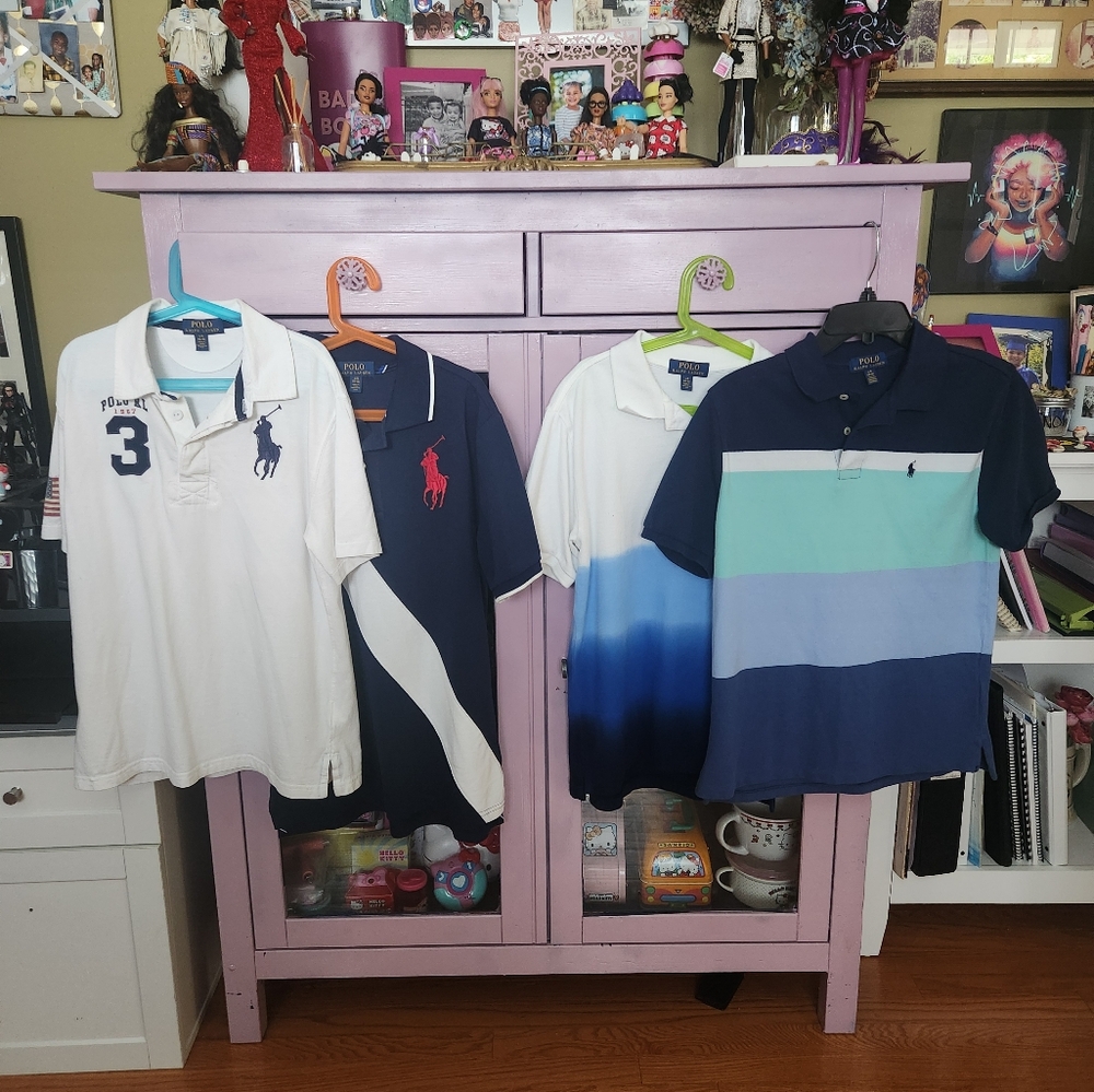 Set of Boys' short-sleeved Polo shirts